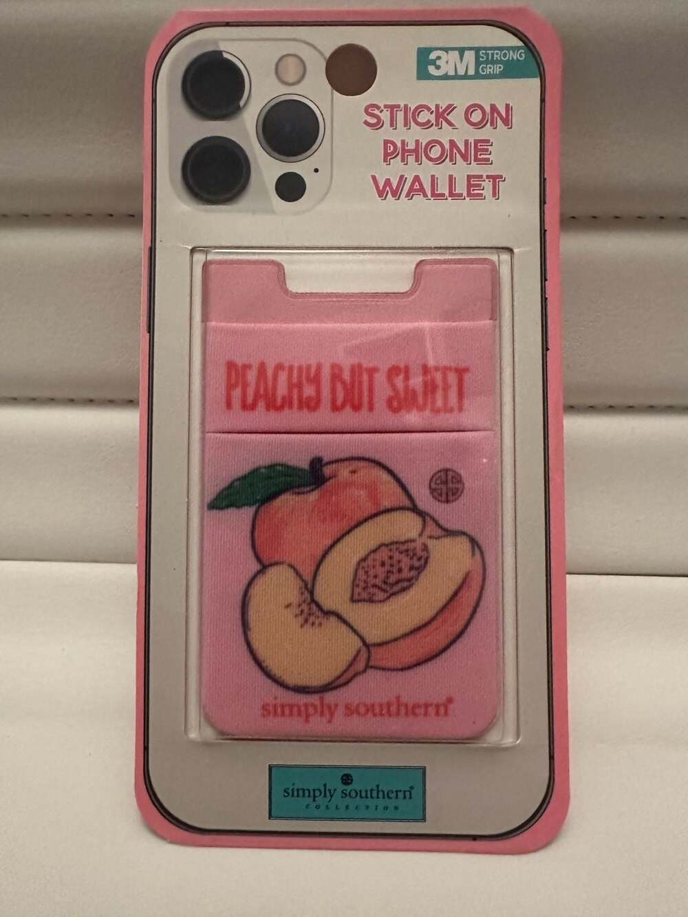 Simply Southern Peachy But Sweet Stick On Phone Wallet